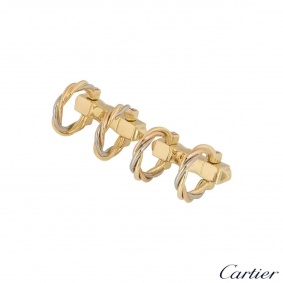 Cartier 18k Tri-Colour Gold Trinity Cufflinks